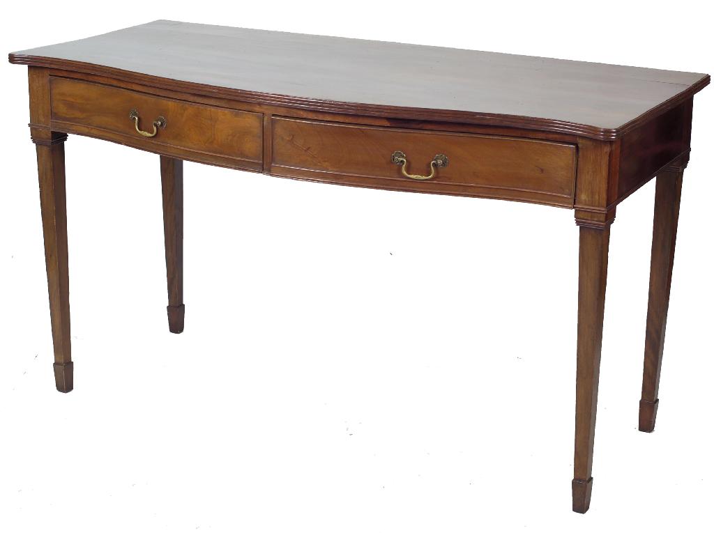 Appraisal: GEORGE III STYLE MAHOGANY SERVING TABLE EARLY th CENTURY the