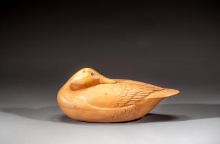 Appraisal: Preening Decoy by William T Herrick Preening DecoyWilliam T Herrick