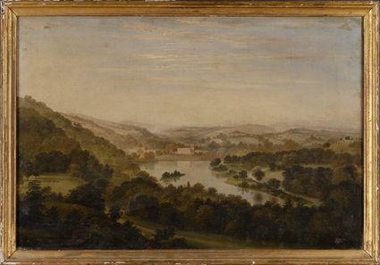 Appraisal: HENRY LARK PRATT - VIEW OF TRENTHAM HALL STAFFORDSHIRE Oil