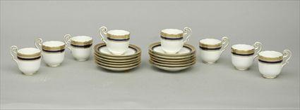 Appraisal: Eight Cauldon Demitasse Cups and Twelve Saucers