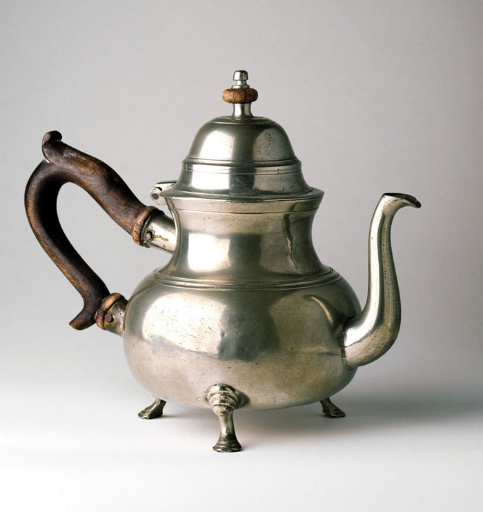 Appraisal: PEWTER TEAPOT ATTRIBUTED TO JOHANN PHILIP ALBERTI - Philadelphia Pennsylvania