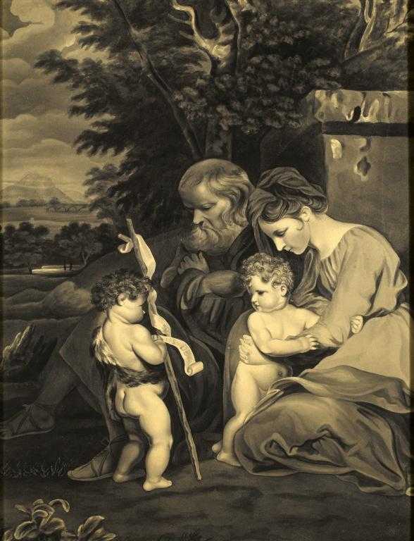 Appraisal: AFTER SIR JOSHUA REYNOLDS PRA THE HOLY FAMILY WITH THE