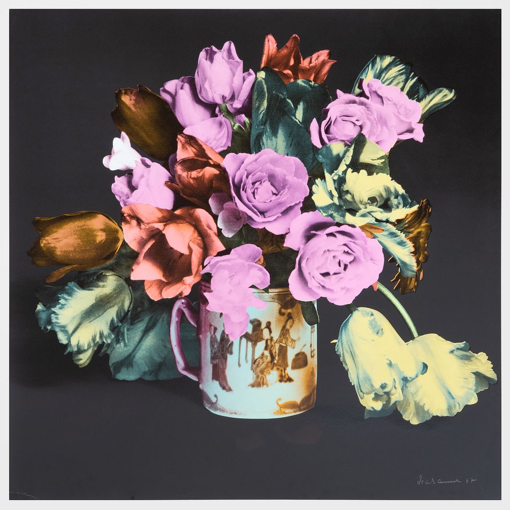 Appraisal: Francesco Scavullo - Roses and Tulips Screenprint in colors on