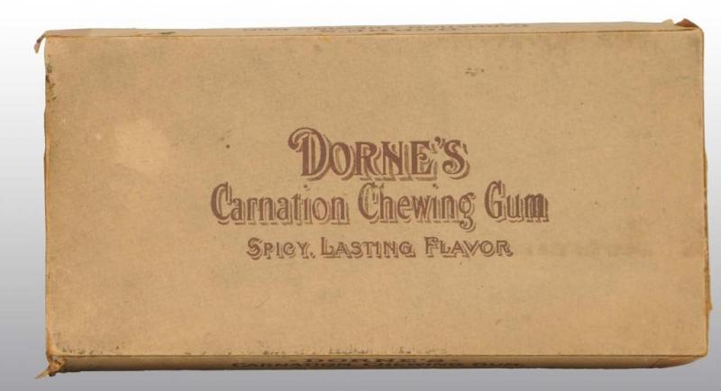 Appraisal: Dorne s Carnation Cardboard Gum Box Description Rare Dorne s