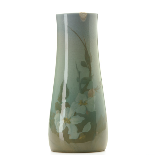 Appraisal: ROOKWOOD Iris Glaze vase by Fred Rothenbusch with wild roses