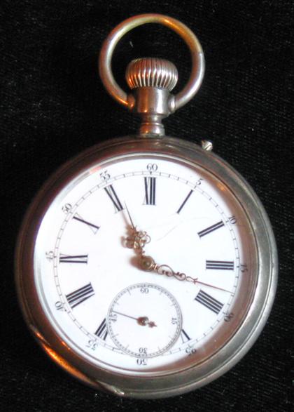 Appraisal: Silver case open face pocket watchlate th century