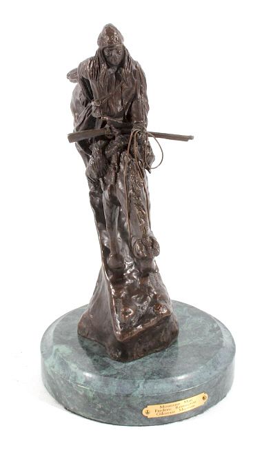 Appraisal: Frederic Remington Mountain Man Bronze Sculpture This is a Frederic