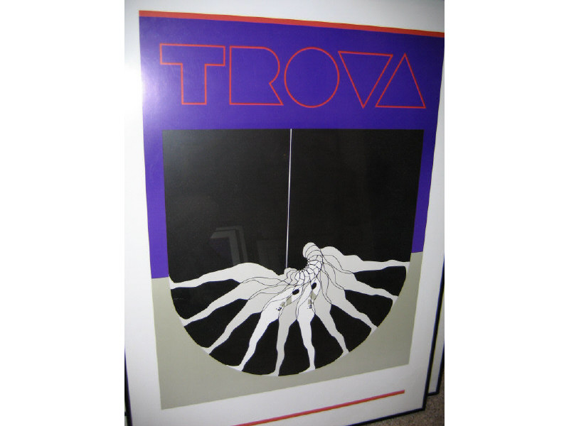 Appraisal: ERNEST TROVA AMERICAN B TROVA lithograph poster signed in pencil