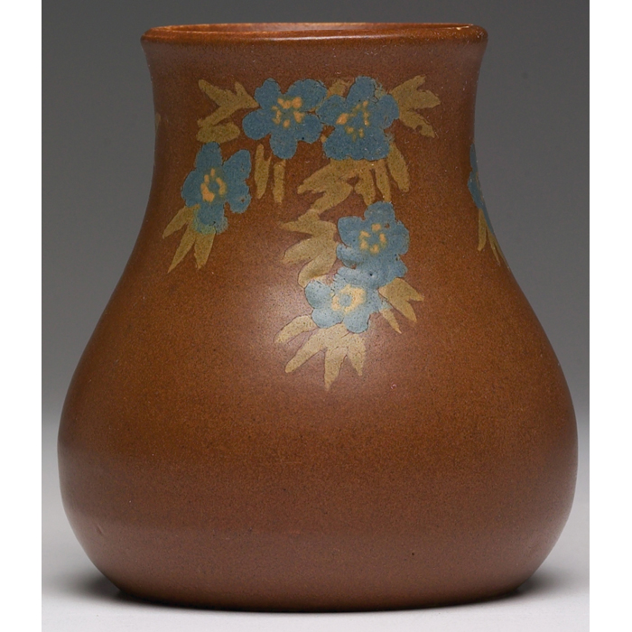 Appraisal: Good Walrath vase bulbous shape in a brown matt glaze