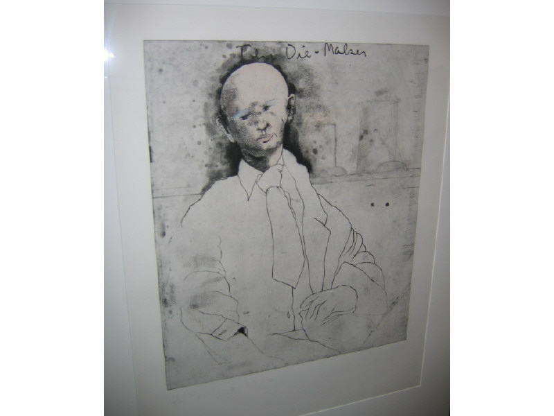 Appraisal: JIM DINE AMERICAN B THE DIE MAKER color etching numbered