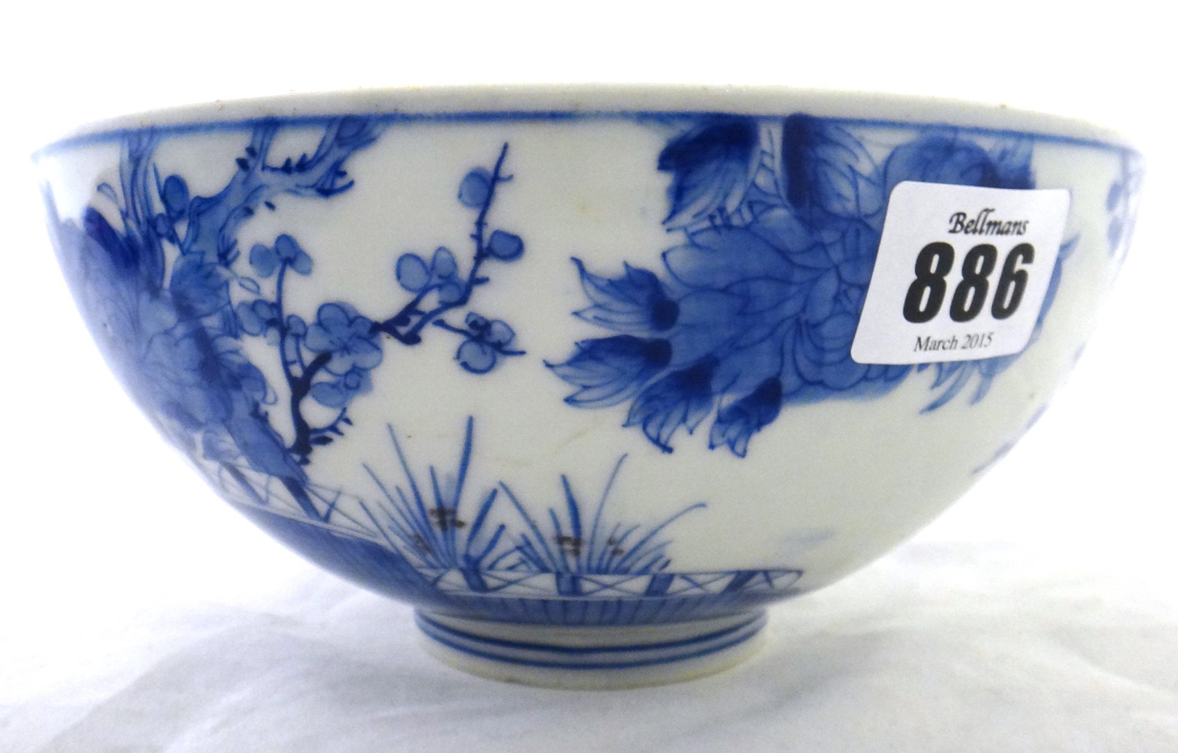 Appraisal: A group of Oriental blue and white porcelain late th