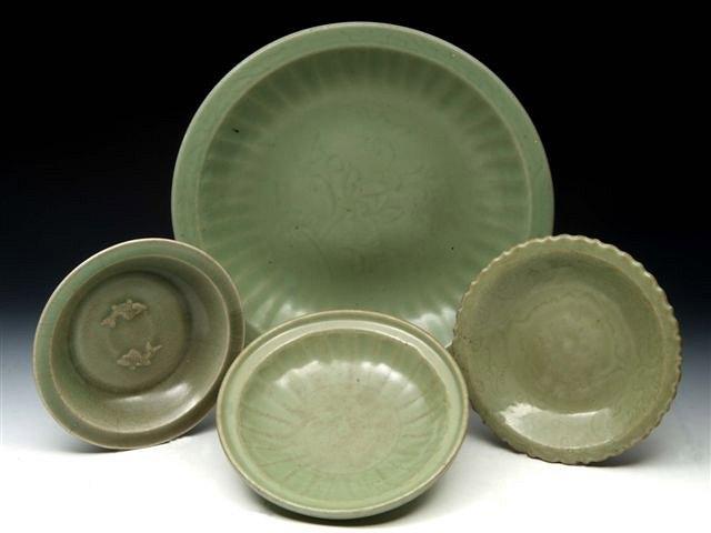 Appraisal: A CHINESE MING CELADON CHARGER th Century with foliate pattern