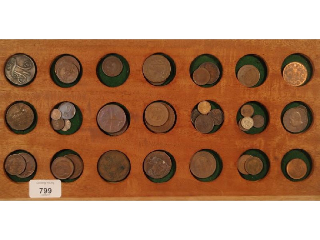 Appraisal: Foreign copper coinage including some Russian and Swedish