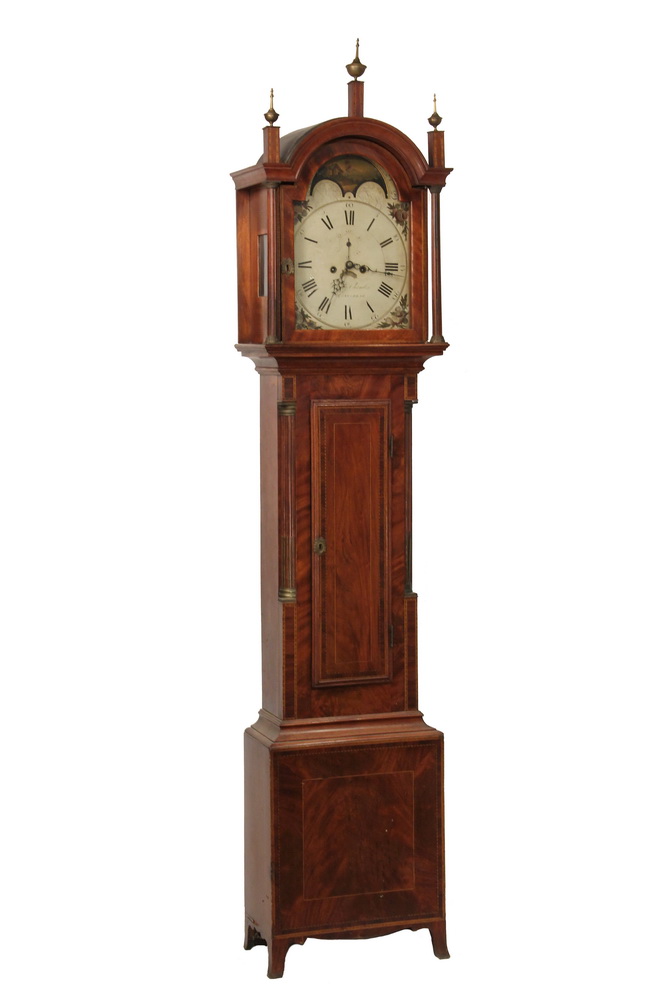 Appraisal: TALL CLOCK - Federal Period Mahogany Tall Case Clock by