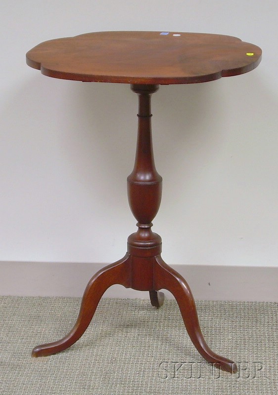 Appraisal: Late Federal Mahogany Tilt-top Candlestand