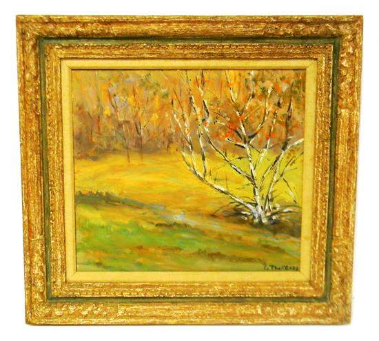 Appraisal: George Phillips Westbrook Connecticut th C oil on canvas depicting