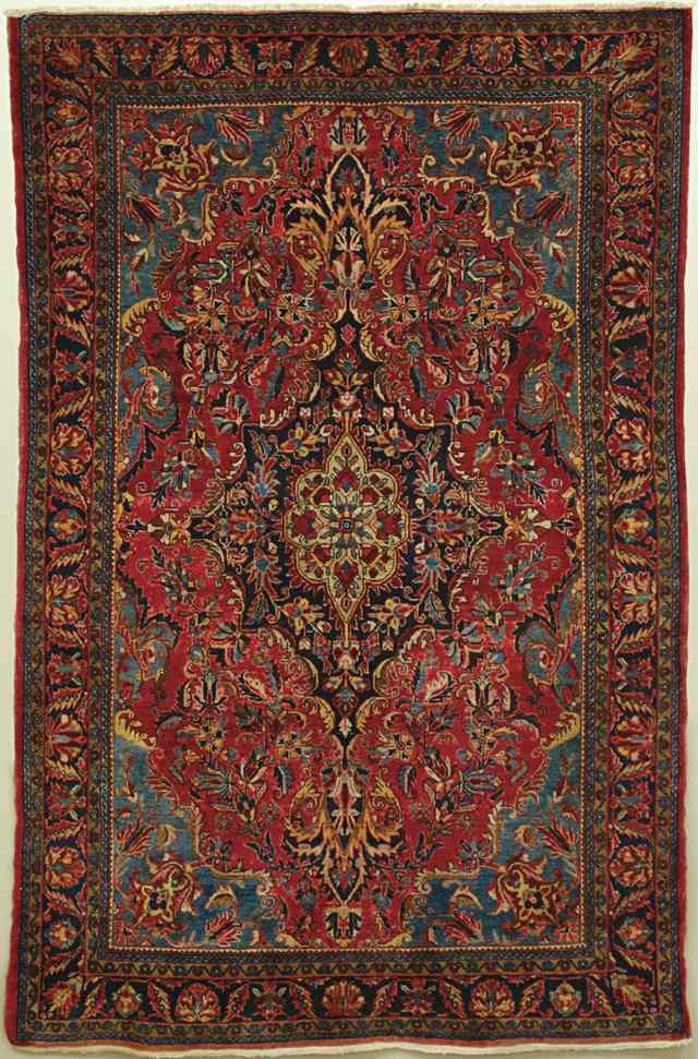 Appraisal: SEMI-ANTIQUE PERSIAN SAROUK AREA RUG Arak region northwestern Iran c