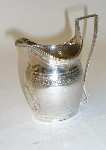 Appraisal: A LATE GEORGE III MILK JUG maker George Brazier London