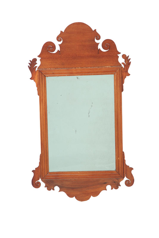 Appraisal: CHIPPENDALE STYLE MIRROR Probably American nd half- th century mahogany