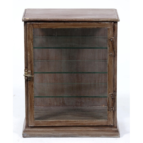 Appraisal: A wood grain painted metal dentist's or other cabinet with