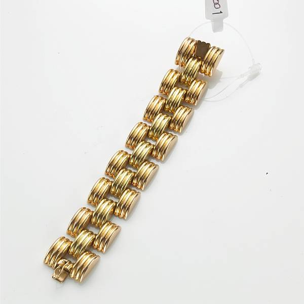 Appraisal: A retro k gold bracelet gross weight approximately gr length