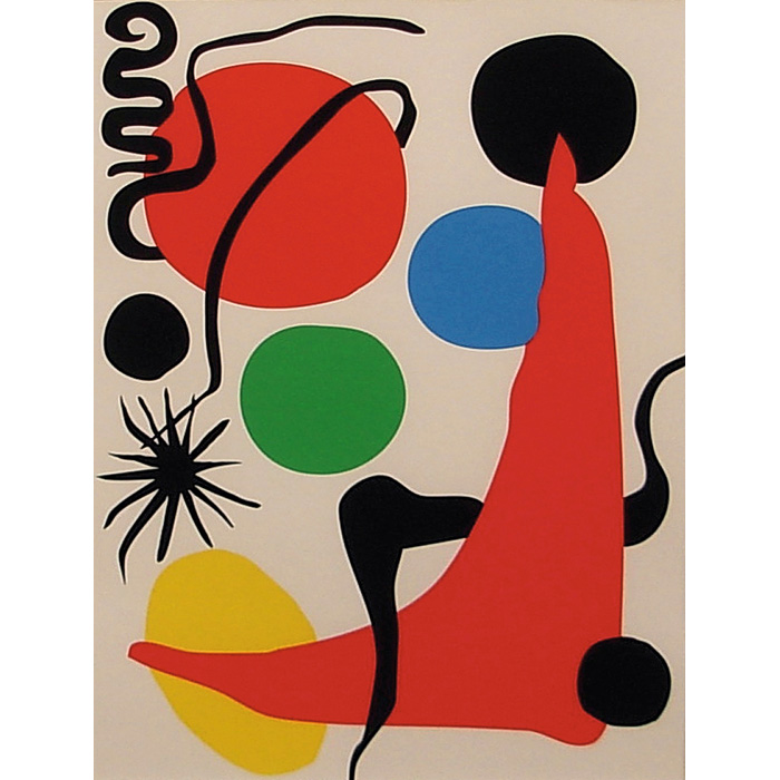 Appraisal: Alexander Calder American - Abstract Composition c color lithograph x