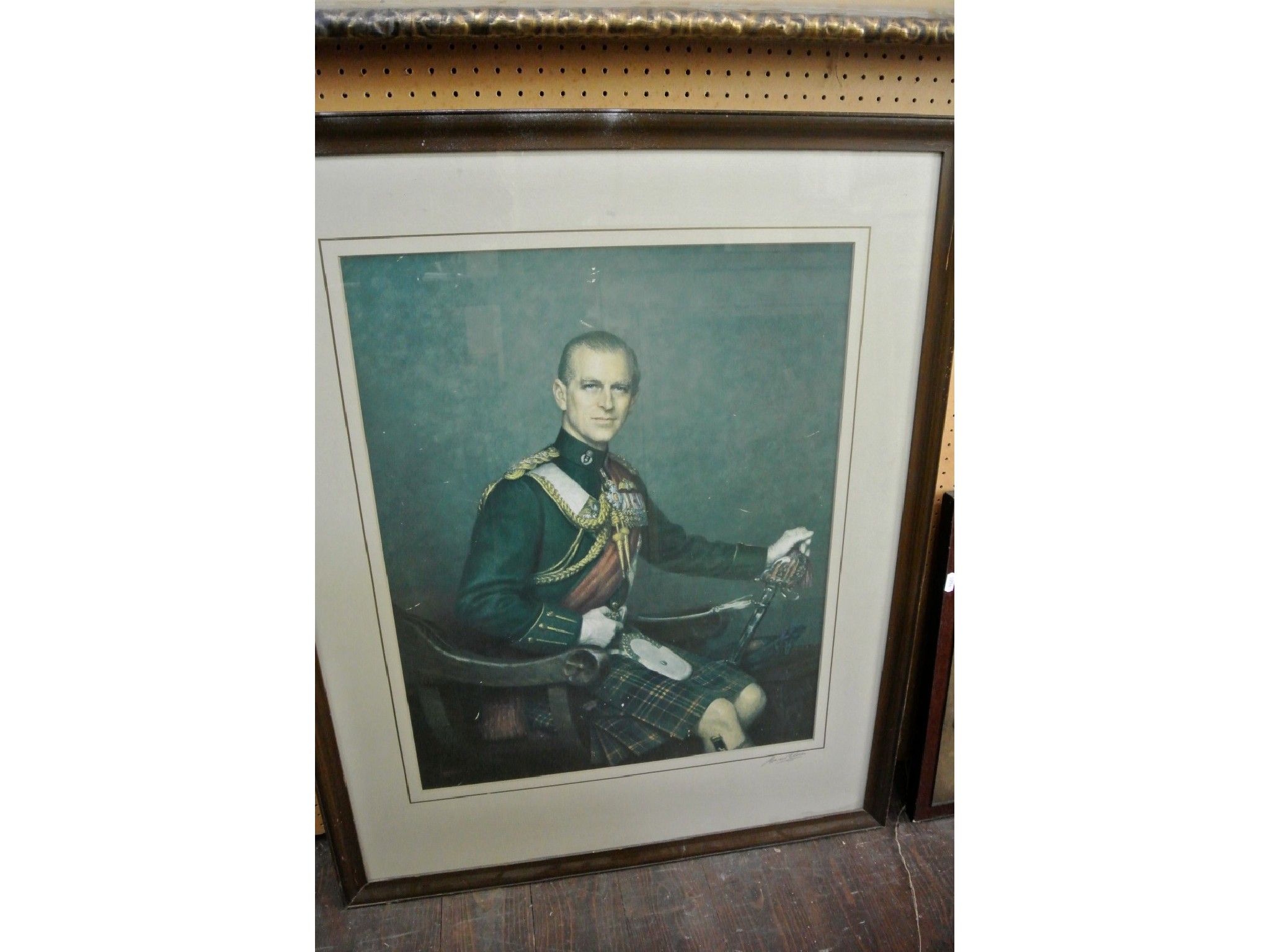 Appraisal: A signed coloured framed print after Leonard Boden showing a