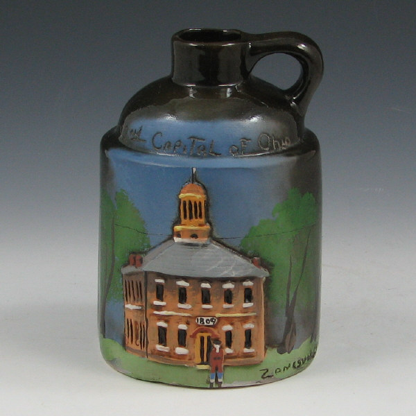 Appraisal: Stephen Wisecarver Zanesville Ohio Jug - Mint Stephen Wisecarver Rick's