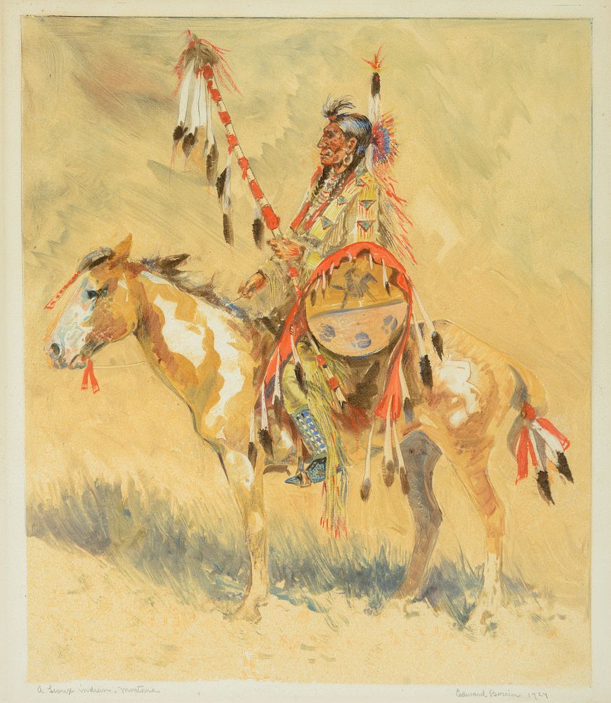 Appraisal: Edward Borein A Sioux Indian Montana Edward Borein A Sioux