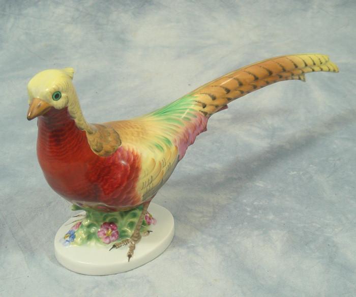 Appraisal: Herend porcelain exotic bird figurine h l Estimate -