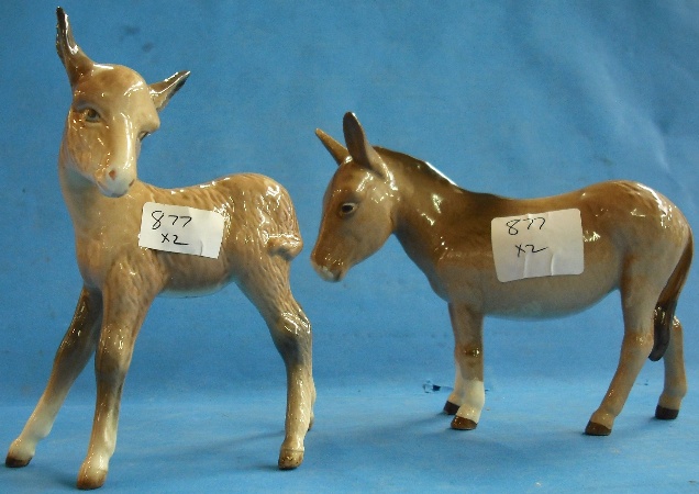 Appraisal: Beswick Donkey B and Donkey Foal