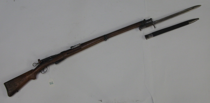 Appraisal: SWISS SCHMIDT RUBIN MODEL STRAIGHT PULL RIFLE Swiss caliber barrel