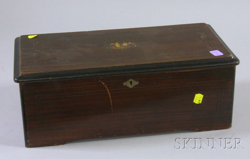 Appraisal: Swiss Cylinder Musical Box with in cylinder one piece comb