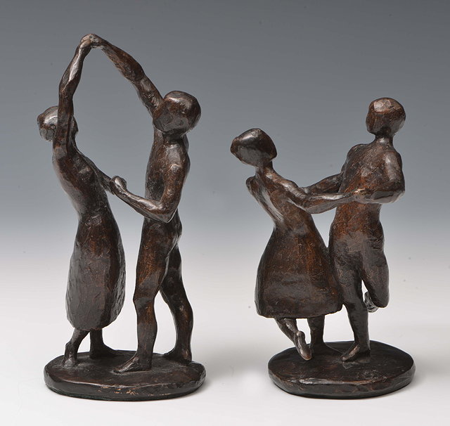 Appraisal: Vivien Ap Rhys Pryce British th Century Dancersa pair of