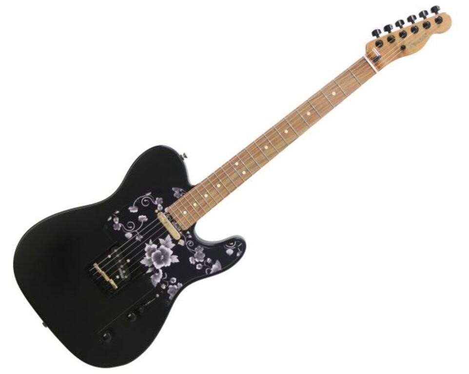 Appraisal: Satin black Fender Telecaster MIM Wilkinson Telecaster pickups all black