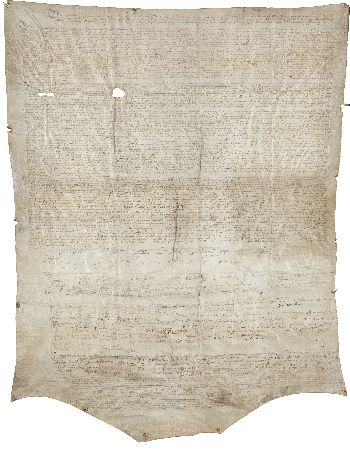 Appraisal: National Covenant Document on vellum signed by over Covenanters Renfrewshire