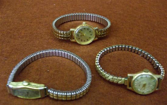 Appraisal: Three lady's bracelet watches d in