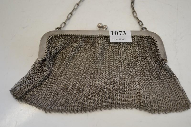 Appraisal: STERLING SILVER MESH PURSE