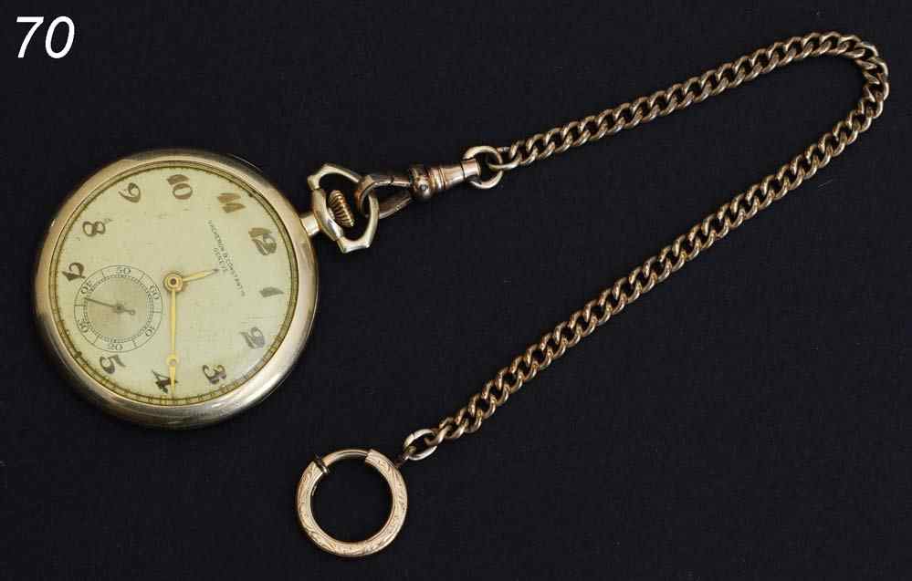 Appraisal: Vacheron Constantine k Gold Pocket Watch and Fob with original