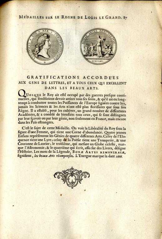 Appraisal: NUMISMATICS ACADEMIE ROYALE DES MEDAILLES DES INSCRIPTIONS MEDAILLES SUR LES