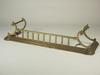 Appraisal: FIREPLACE FENDER - Late th C ornate brass fireplace fender