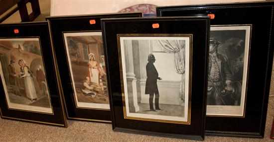 Appraisal: Henry Clay silhouette David Wooster print and a pair of