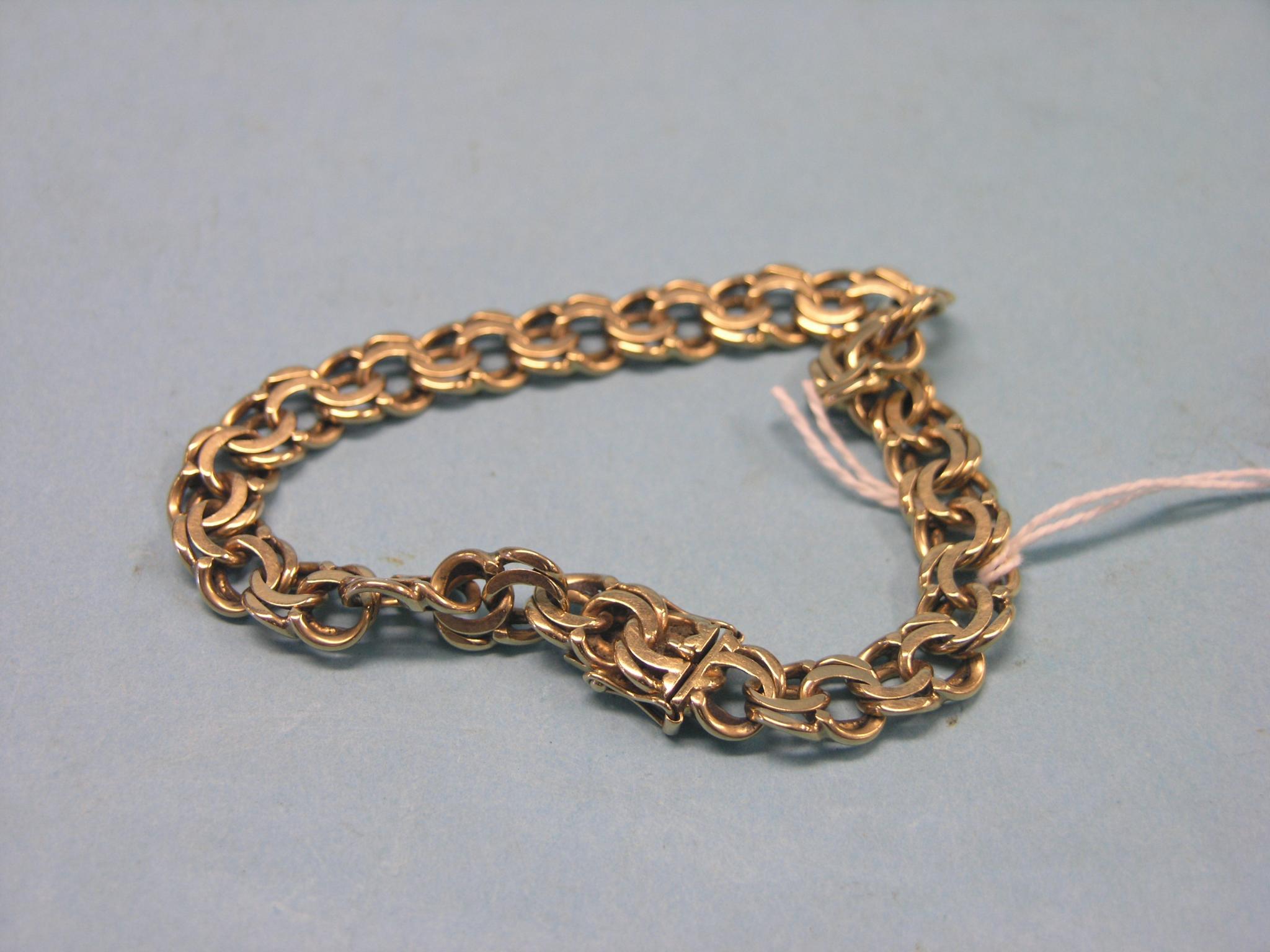 Appraisal: A ct gold link bracelet grams