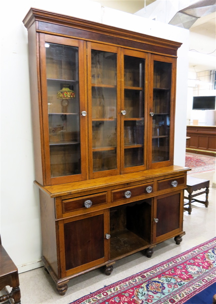 Appraisal: A VICTORIAN OAK AND MAHOGANY WELSH DRESSER Scotland or Wales