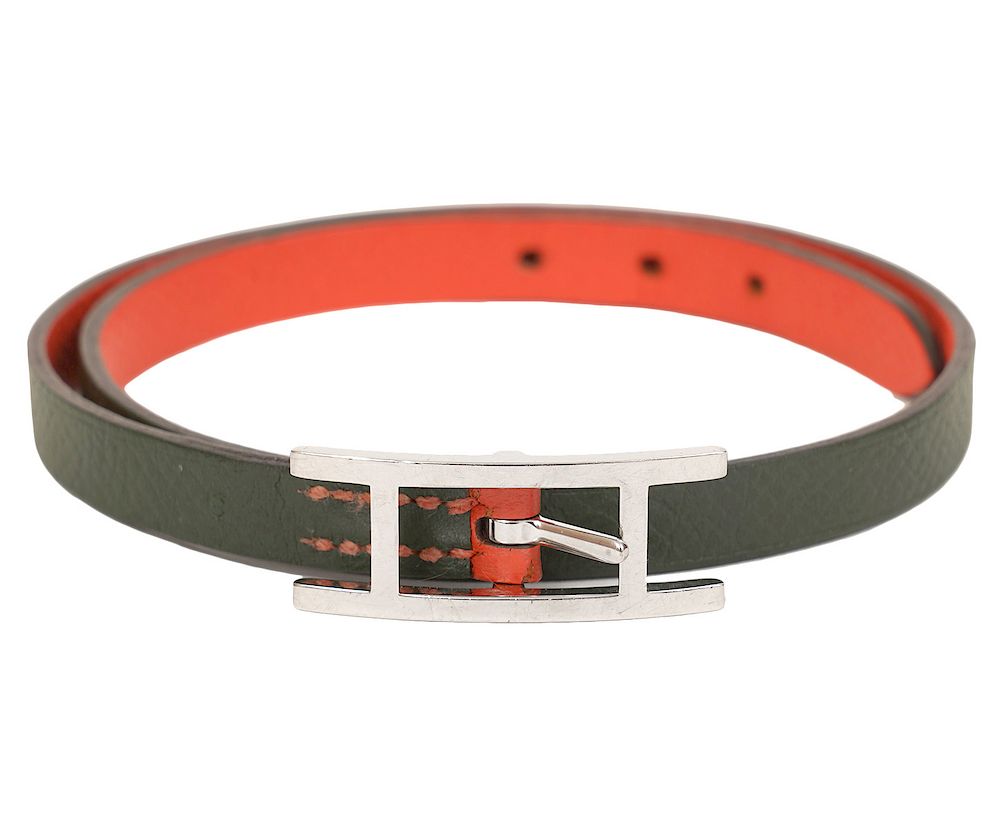 Appraisal: Hermes Behapi Double Tour Reversible Bracelet Hermes Behapi Double Tour