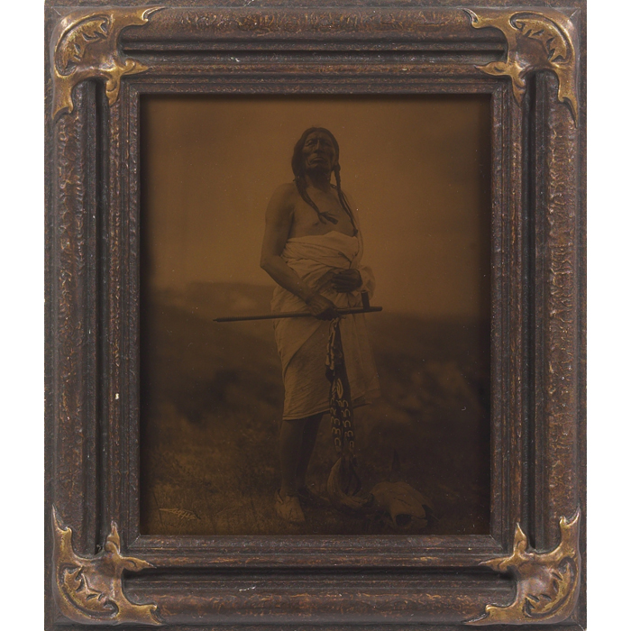 Appraisal: Edward Sheriff Curtis orotone Medicine Man ndash Sioux