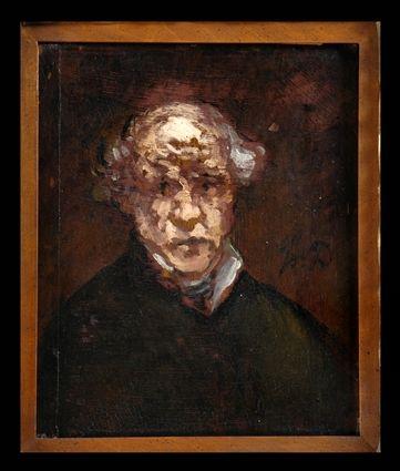 Appraisal: FRENCH SCHOOL PORTRAIT OF A MAN Oil on wood panel