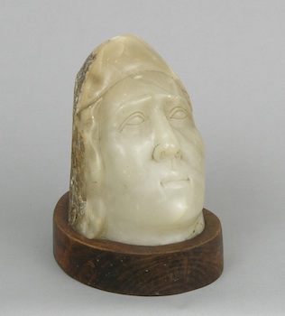 Appraisal: Ferguson th Century Head of a woman Hand carved natural