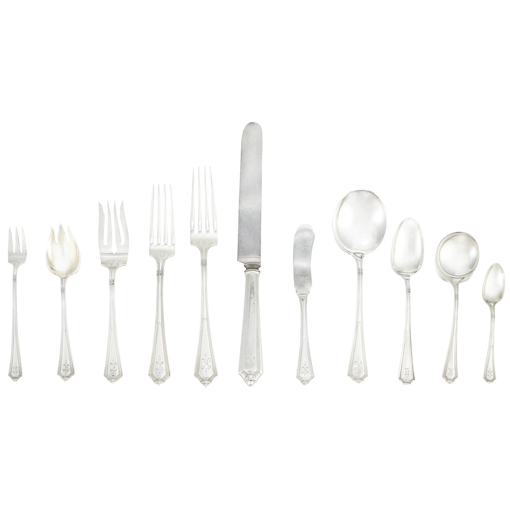 Appraisal: Durgin For Gorham Sterling Silver Flatware Service In the Plymouth