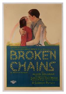 Appraisal: Broken Chains Goldwyn Tooker Litho New York One sheet x